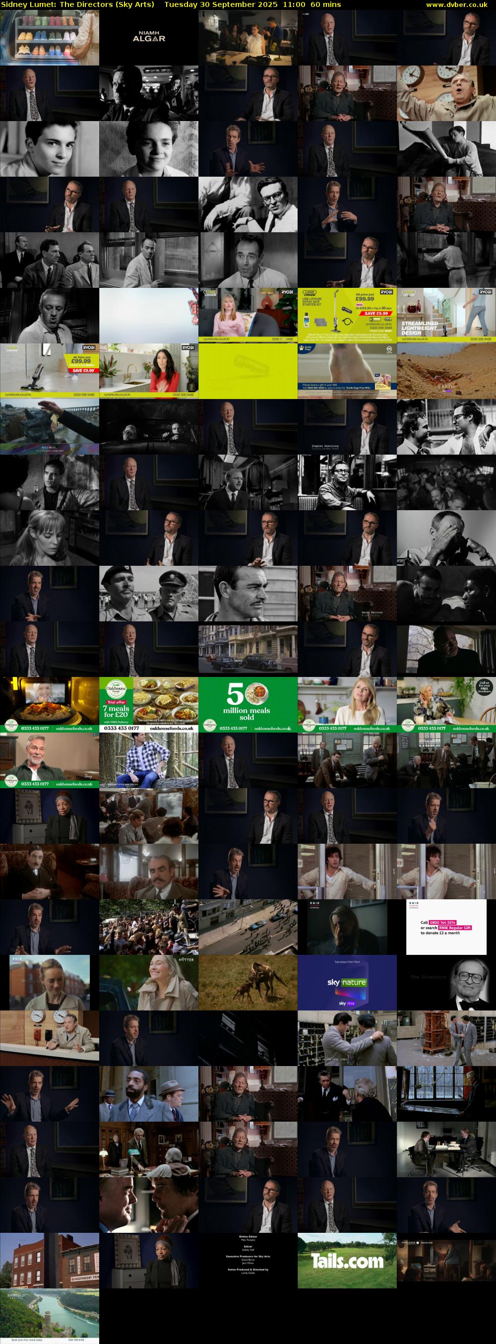 Sidney Lumet: The Directors (Sky Arts) Tuesday 30 September 2025 11:00 - 12:00