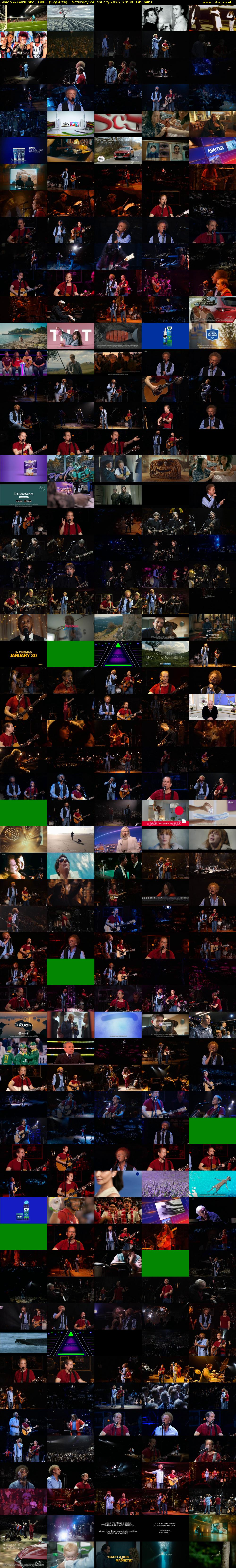Simon & Garfunkel: Old... (Sky Arts) Saturday 24 January 2026 20:00 - 22:25