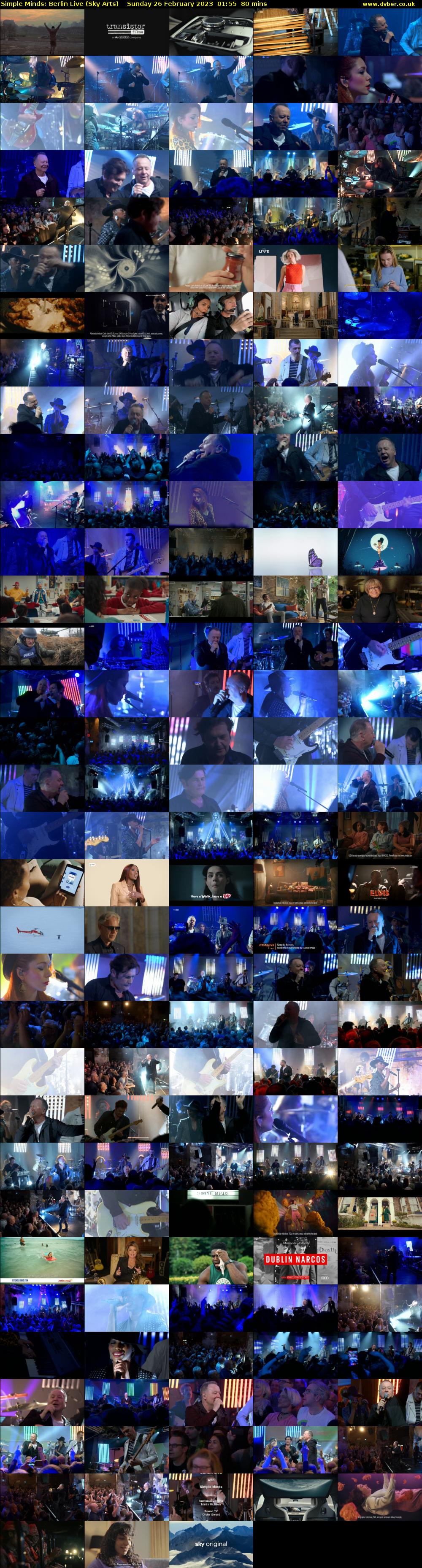 Simple Minds: Berlin Live (Sky Arts) Sunday 26 February 2023 01:55 - 03:15