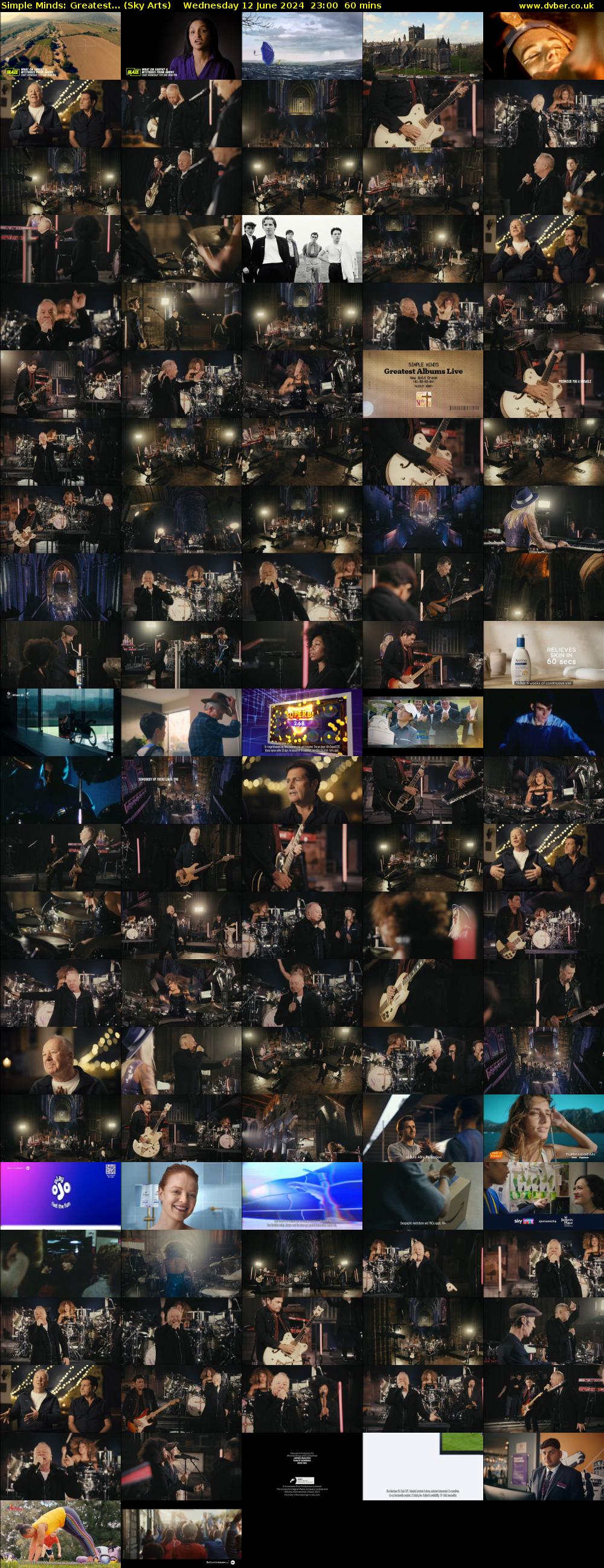 Simple Minds: Greatest... (Sky Arts) Wednesday 12 June 2024 23:00 - 00:00