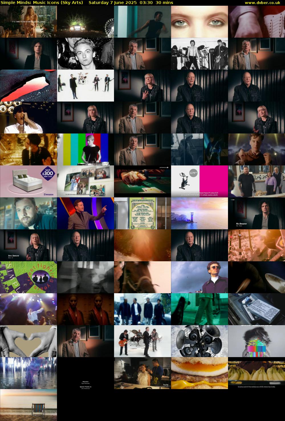 Simple Minds: Music Icons (Sky Arts) Saturday 7 June 2025 03:30 - 04:00