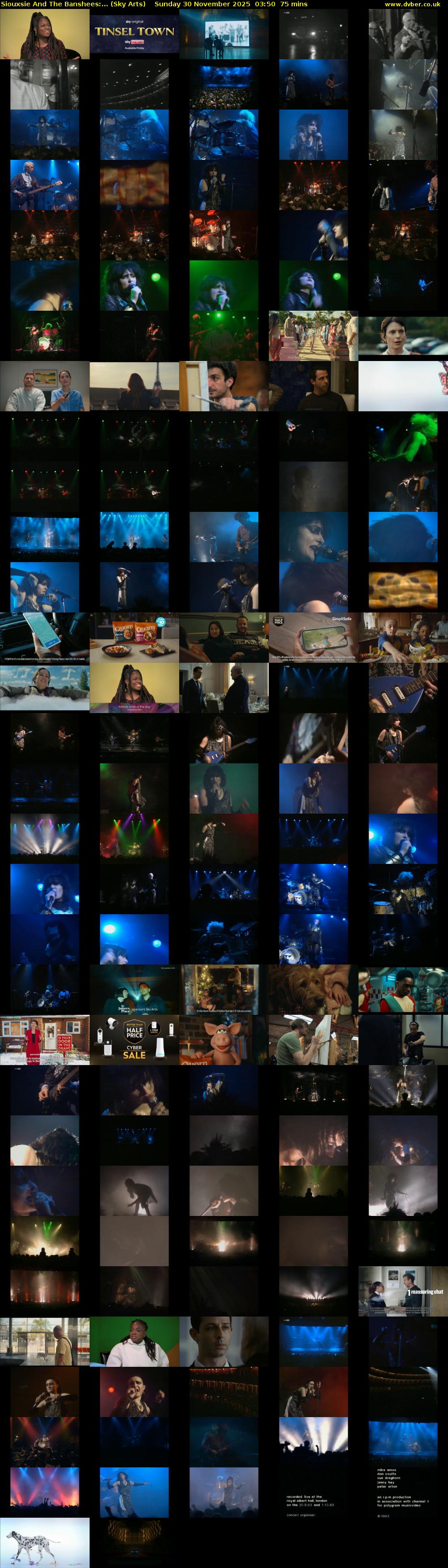 Siouxsie And The Banshees:... (Sky Arts) Sunday 30 November 2025 03:50 - 05:05