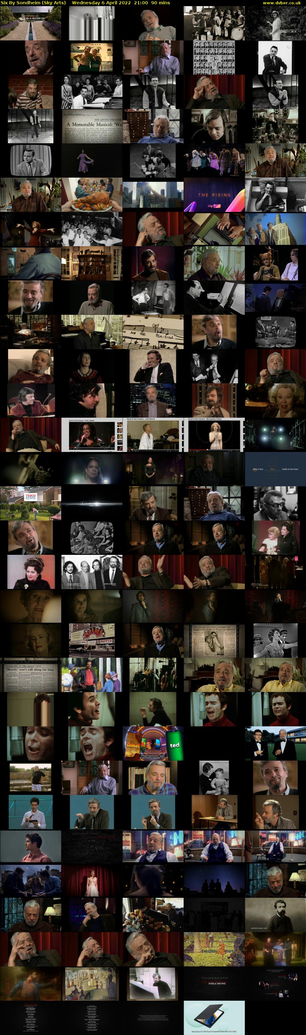 Six By Sondheim (Sky Arts) Wednesday 6 April 2022 21:00 - 22:30