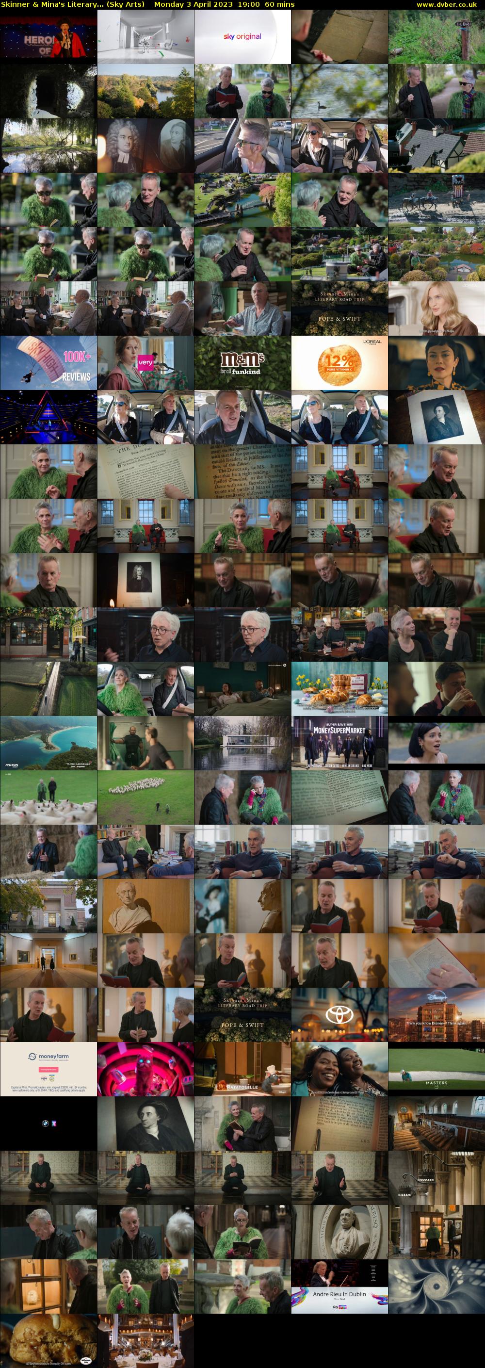 Skinner & Mina's Literary... (Sky Arts) Monday 3 April 2023 19:00 - 20:00