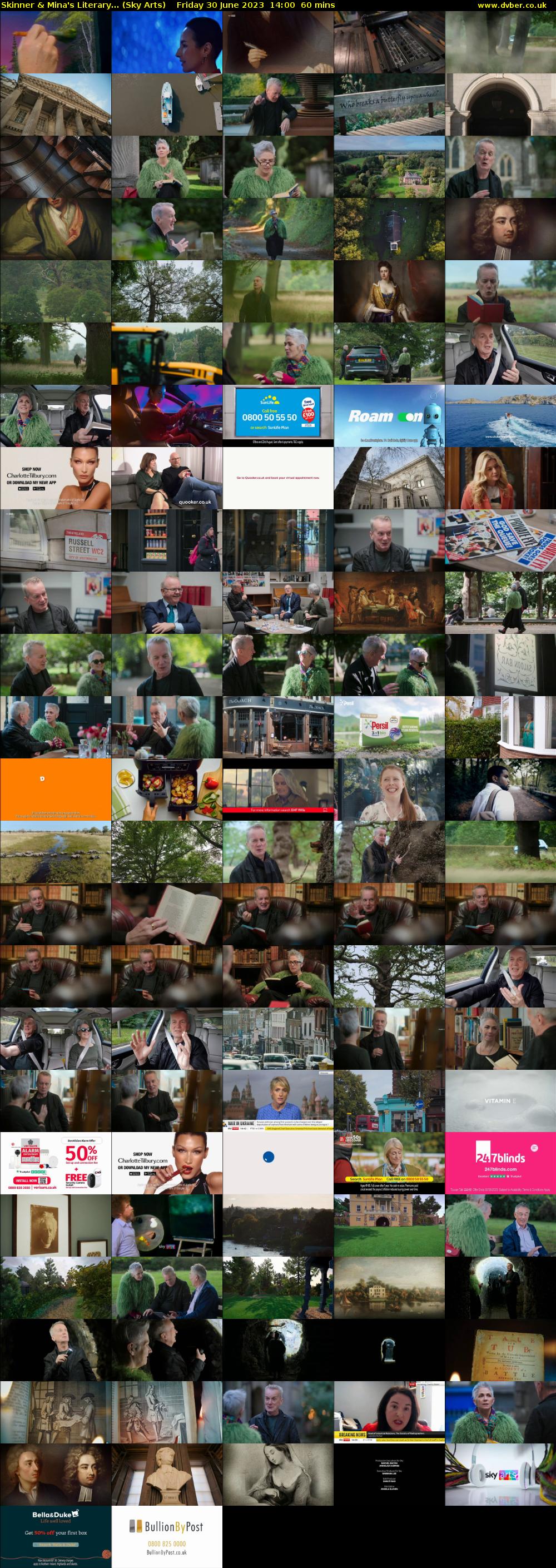 Skinner & Mina's Literary... (Sky Arts) Friday 30 June 2023 14:00 - 15:00