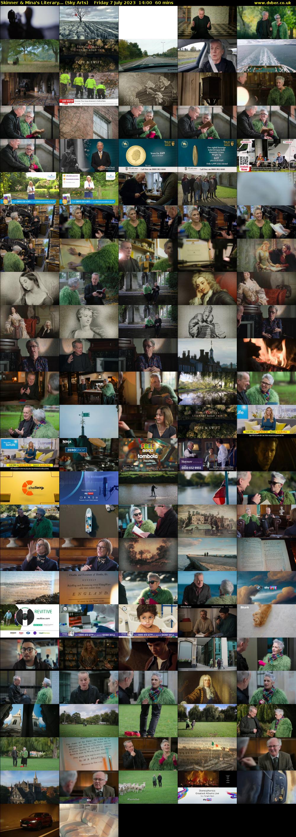Skinner & Mina's Literary... (Sky Arts) Friday 7 July 2023 14:00 - 15:00