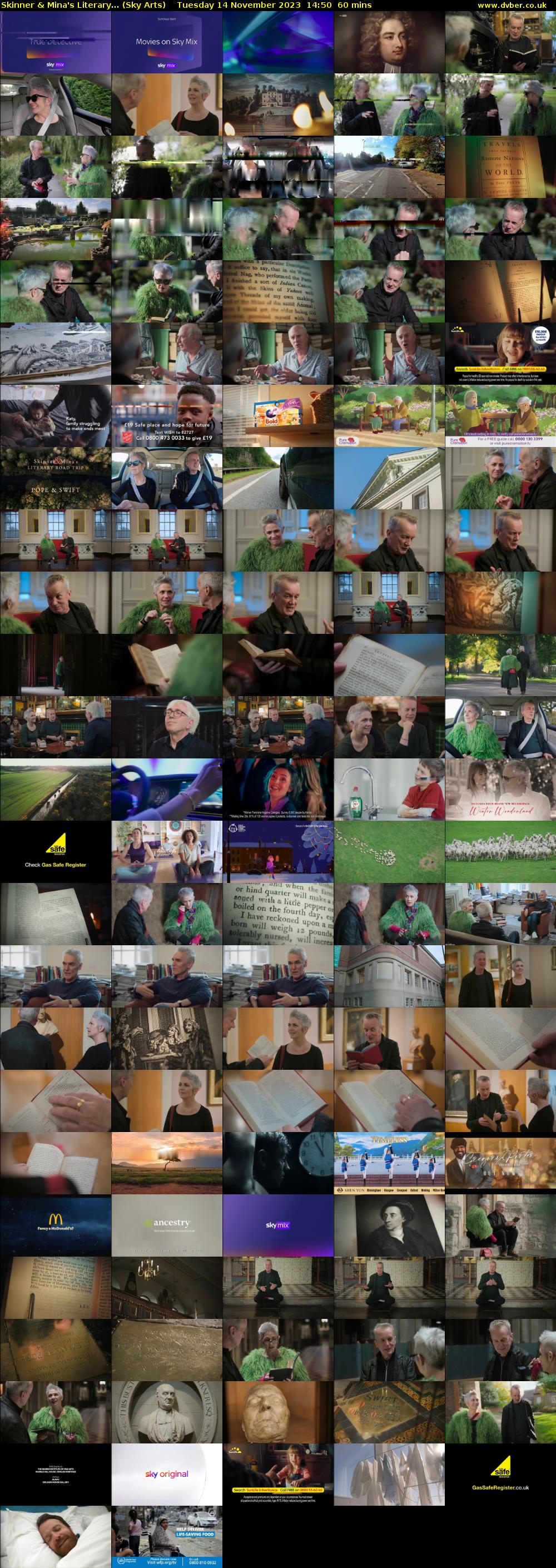 Skinner & Mina's Literary... (Sky Arts) Tuesday 14 November 2023 14:50 - 15:50