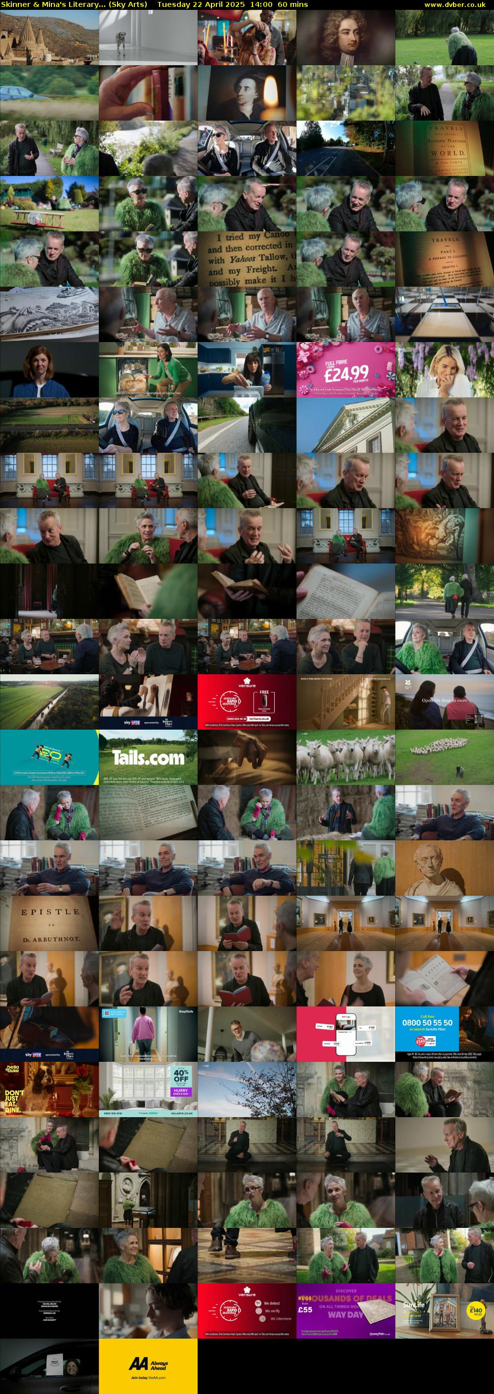 Skinner & Mina's Literary... (Sky Arts) Tuesday 22 April 2025 14:00 - 15:00