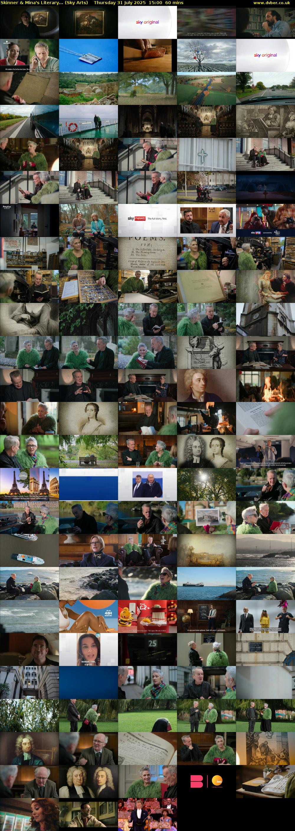 Skinner & Mina's Literary... (Sky Arts) Thursday 31 July 2025 15:00 - 16:00