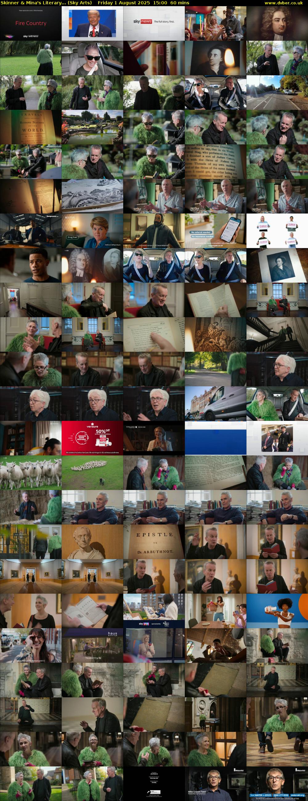 Skinner & Mina's Literary... (Sky Arts) Friday 1 August 2025 15:00 - 16:00