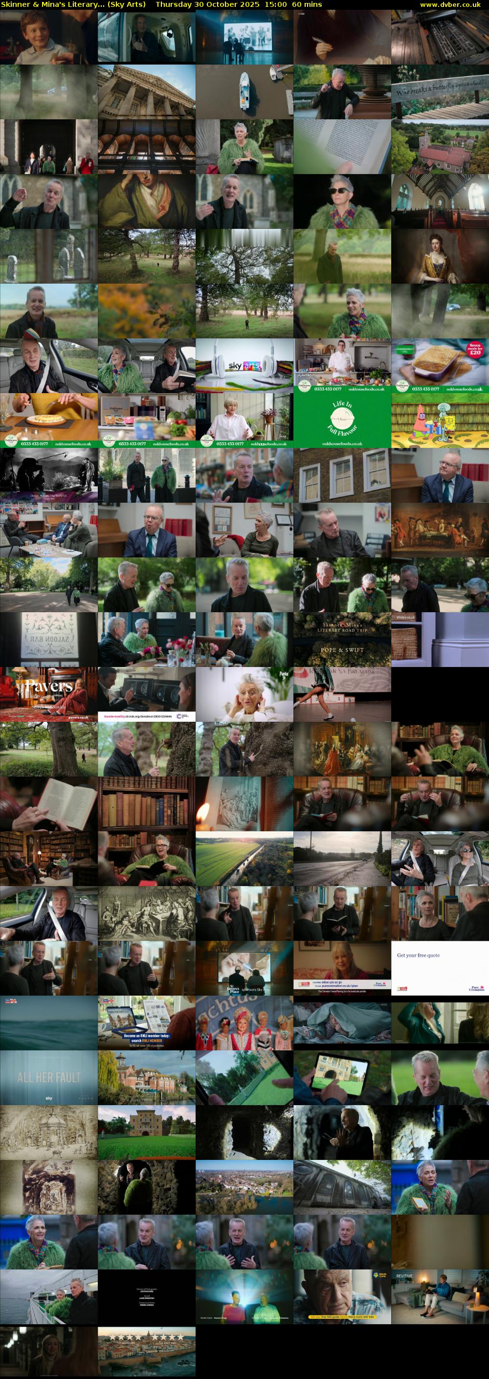 Skinner & Mina's Literary... (Sky Arts) Thursday 30 October 2025 15:00 - 16:00