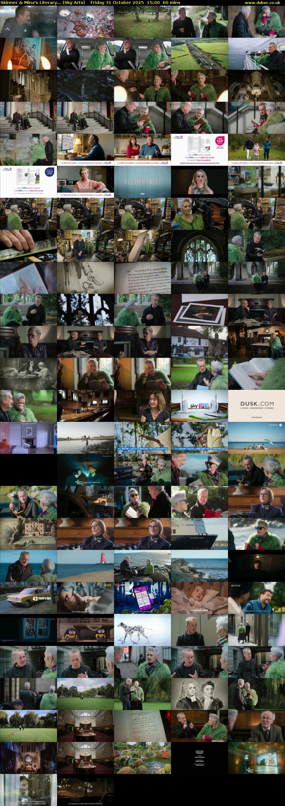 Skinner & Mina's Literary... (Sky Arts) Friday 31 October 2025 15:00 - 16:00