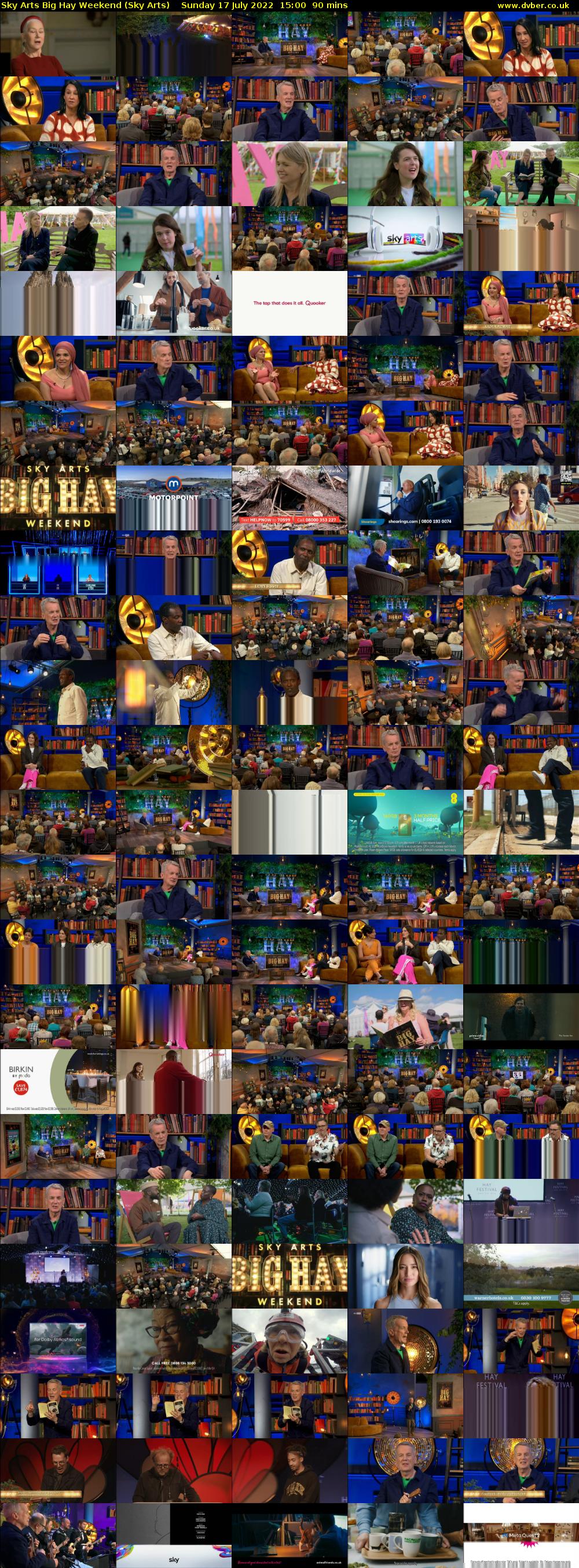 Sky Arts Big Hay Weekend (Sky Arts) Sunday 17 July 2022 15:00 - 16:30