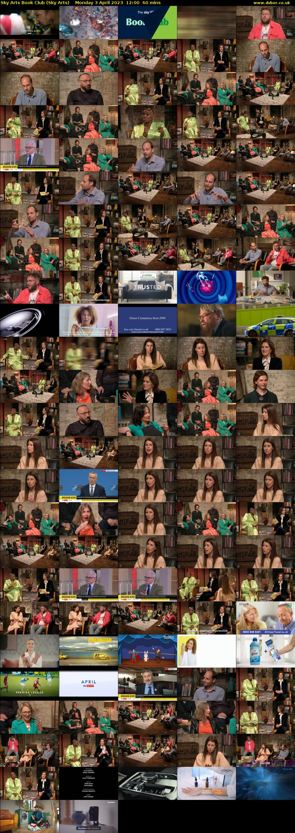 Sky Arts Book Club (Sky Arts) Monday 3 April 2023 12:00 - 13:00