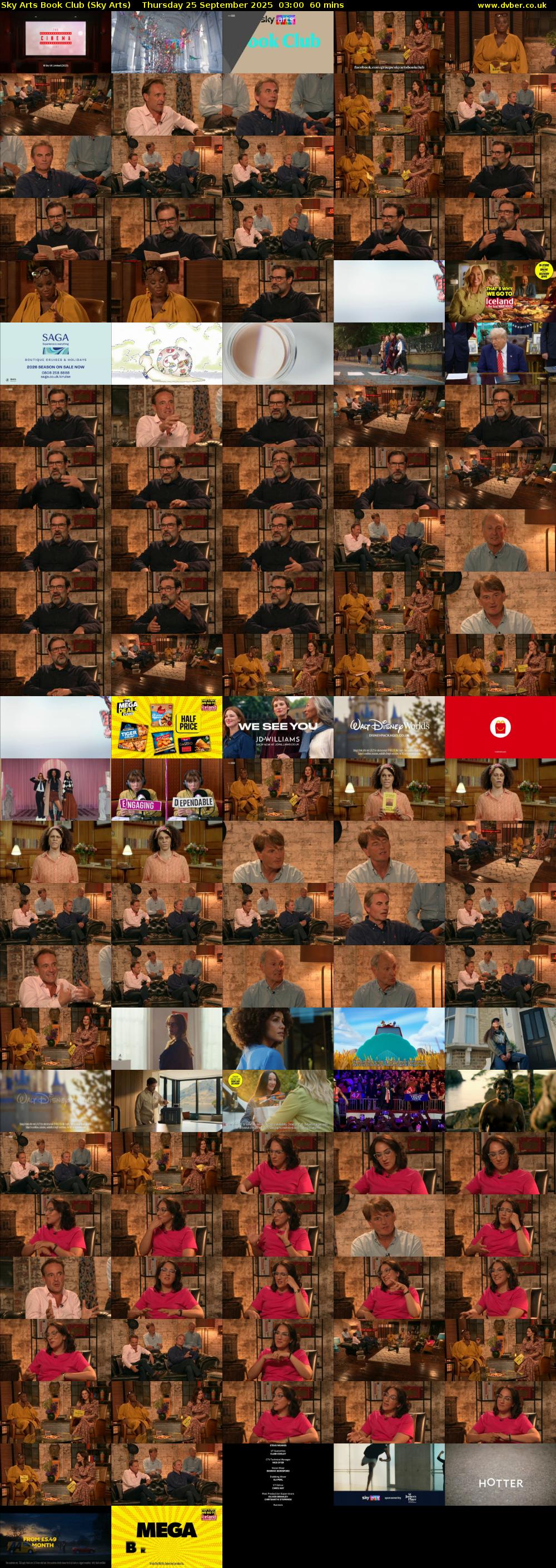 Sky Arts Book Club (Sky Arts) Thursday 25 September 2025 03:00 - 04:00