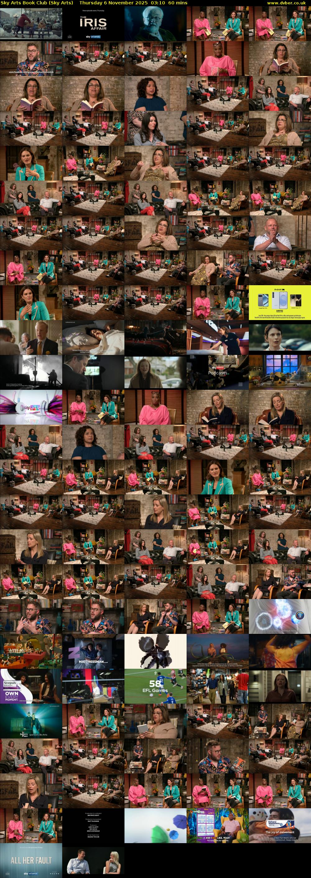 Sky Arts Book Club (Sky Arts) Thursday 6 November 2025 03:10 - 04:10