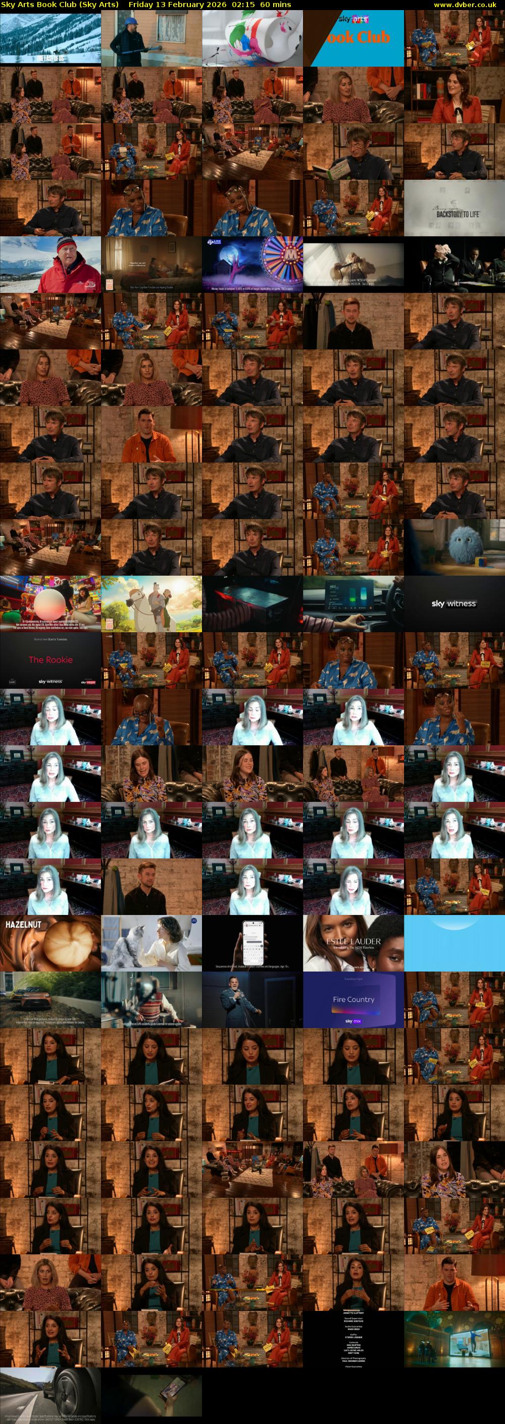 Sky Arts Book Club (Sky Arts) Friday 13 February 2026 02:15 - 03:15