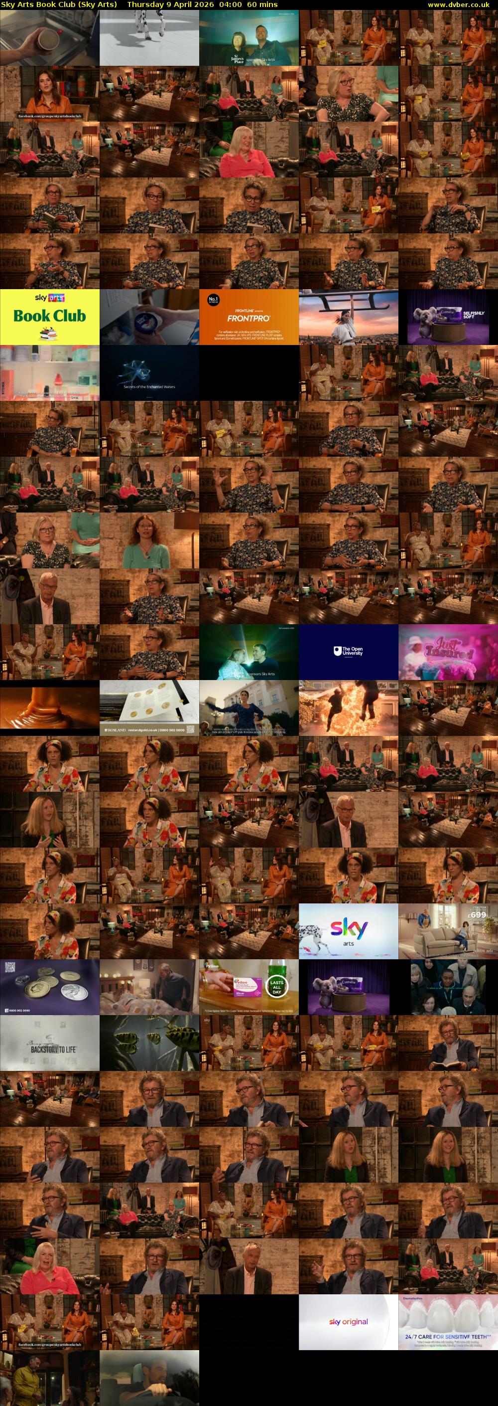 Sky Arts Book Club (Sky Arts) Thursday 9 April 2026 04:00 - 05:00