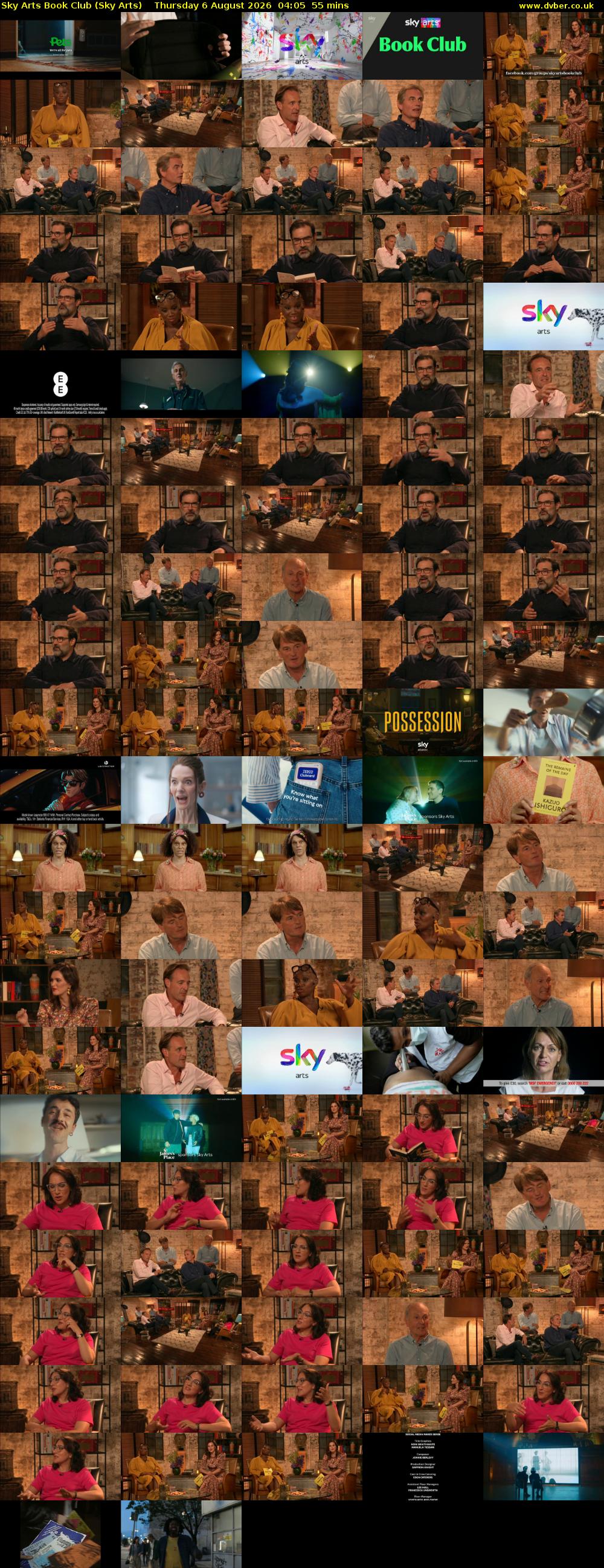 Sky Arts Book Club (Sky Arts) Thursday 6 August 2026 04:05 - 05:00