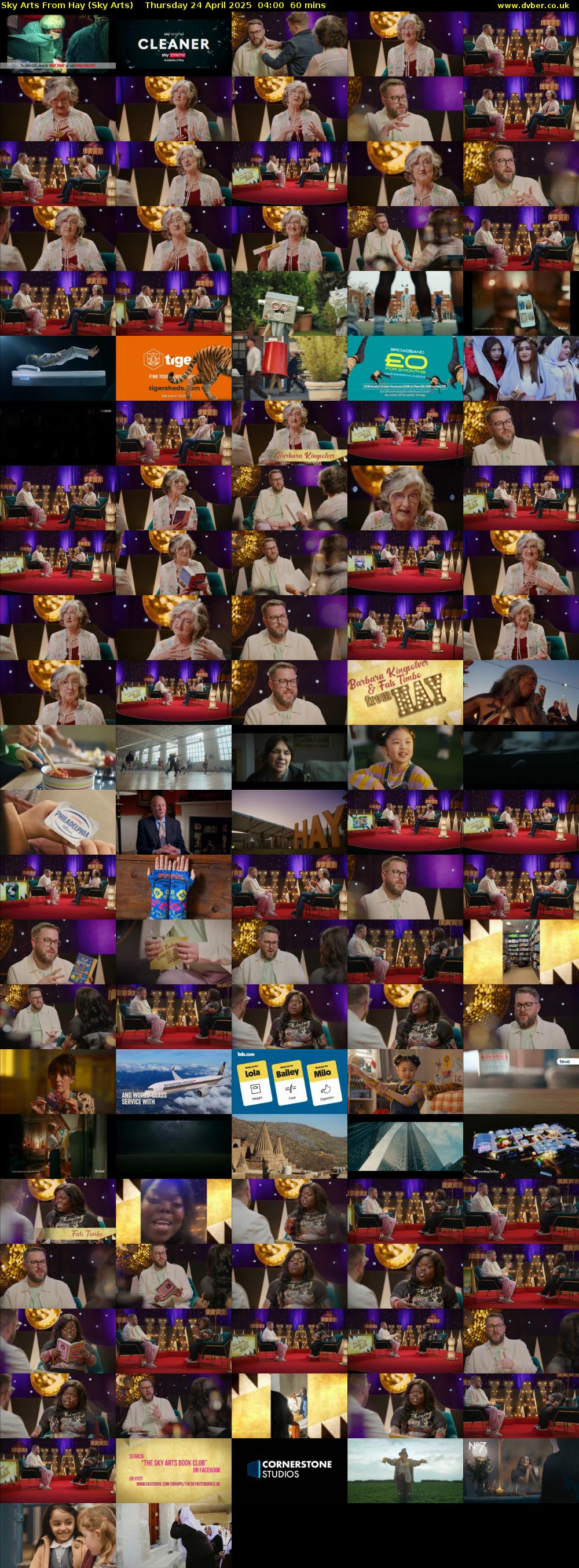 Sky Arts From Hay (Sky Arts) Thursday 24 April 2025 04:00 - 05:00