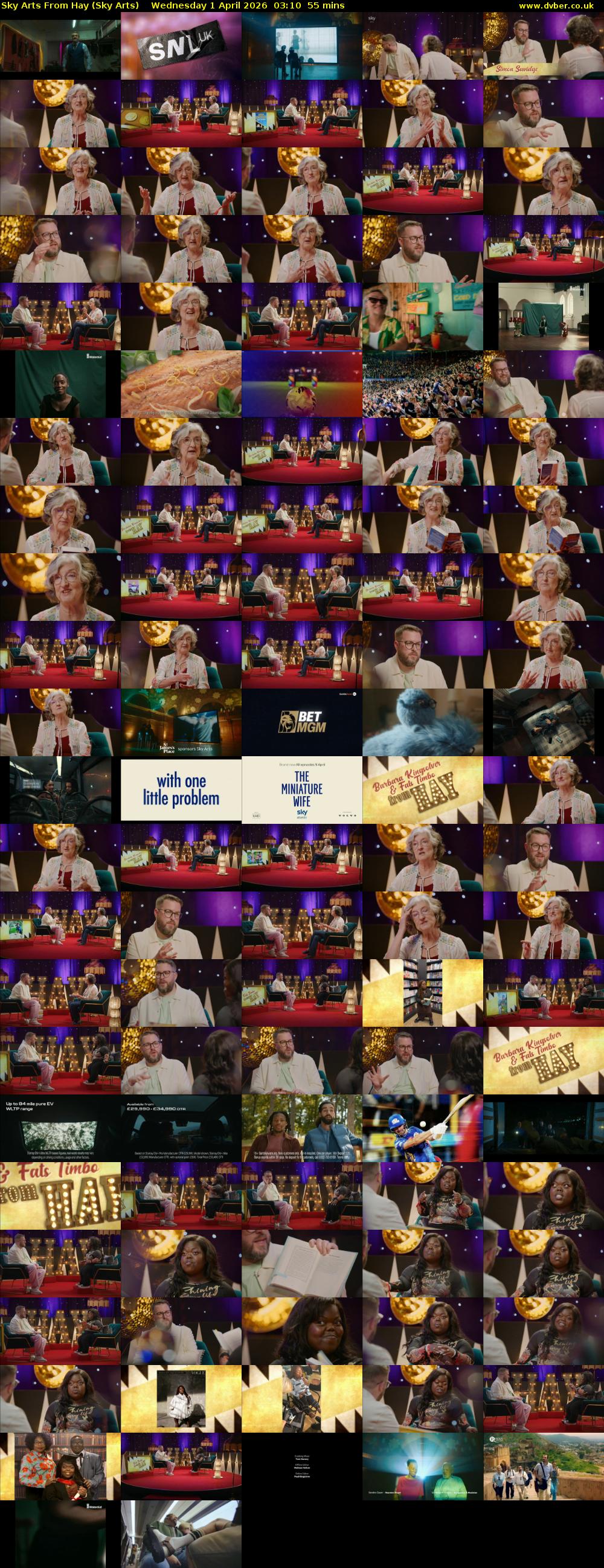 Sky Arts From Hay (Sky Arts) Wednesday 1 April 2026 03:10 - 04:05