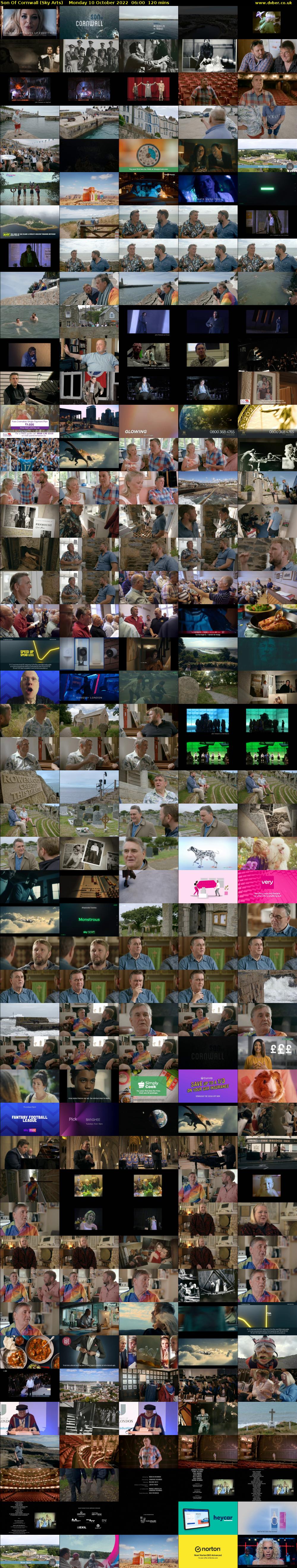 Son Of Cornwall (Sky Arts) Monday 10 October 2022 06:00 - 08:00