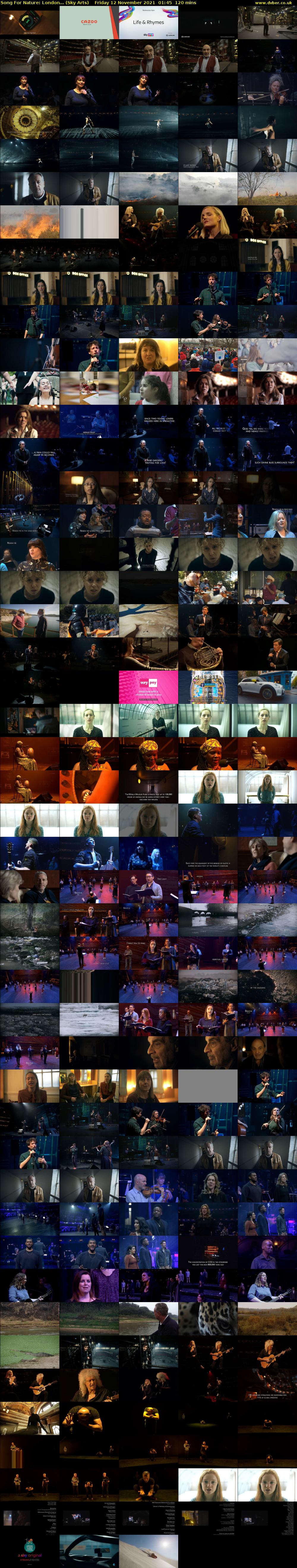 Song For Nature: London... (Sky Arts) Friday 12 November 2021 01:45 - 03:45