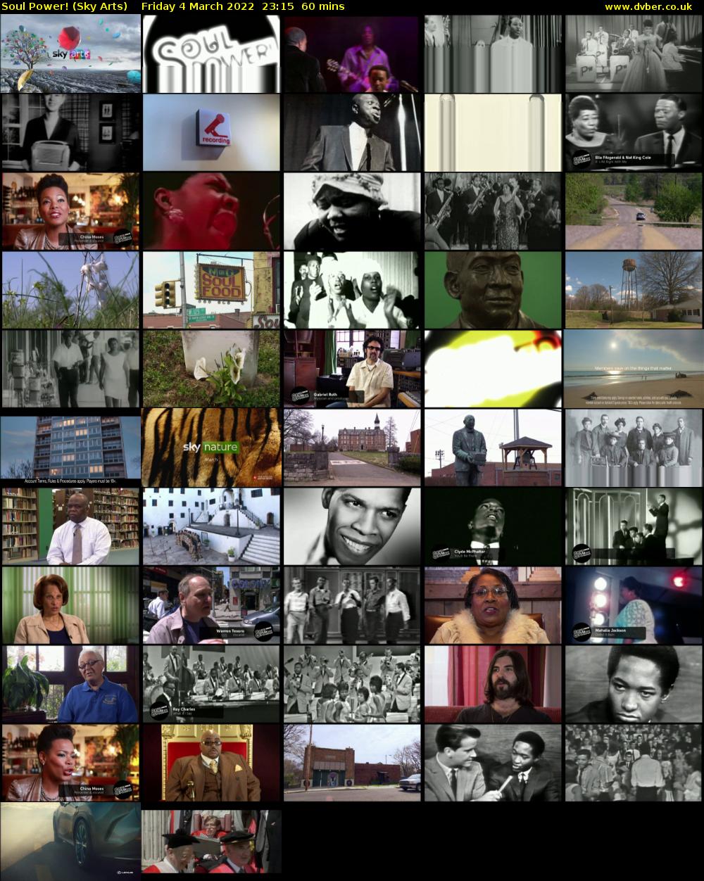 Soul Power! (Sky Arts) Friday 4 March 2022 23:15 - 00:15