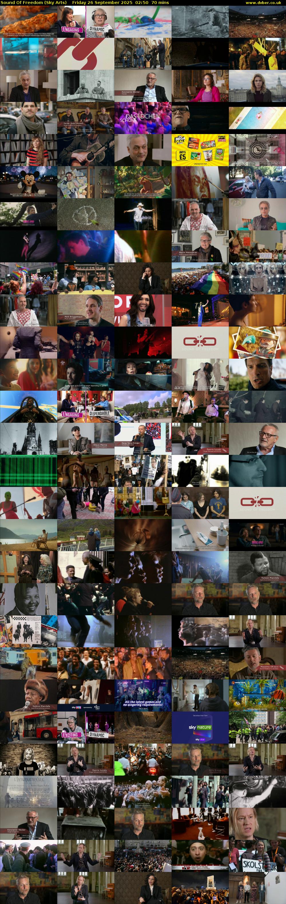 Sound Of Freedom (Sky Arts) Friday 26 September 2025 02:50 - 04:00