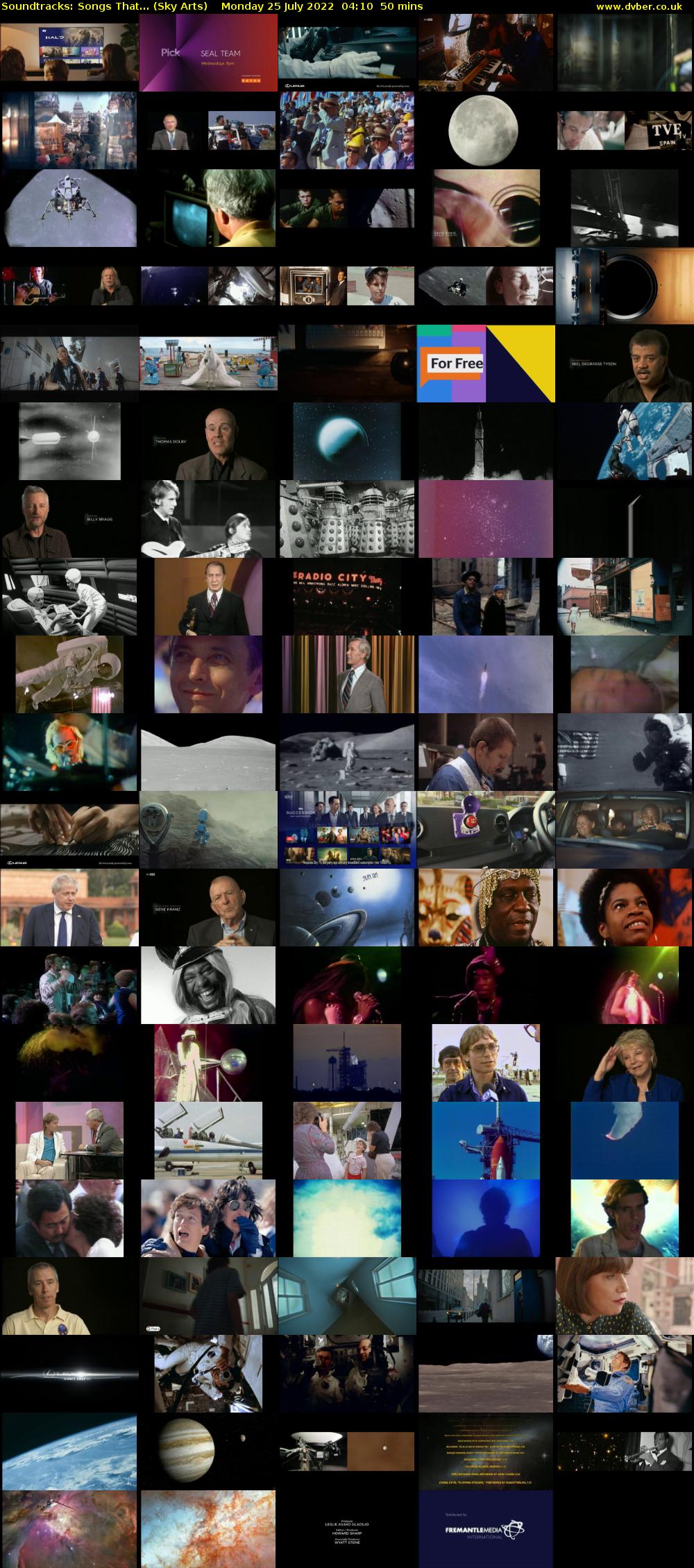 Soundtracks: Songs That... (Sky Arts) Monday 25 July 2022 04:10 - 05:00