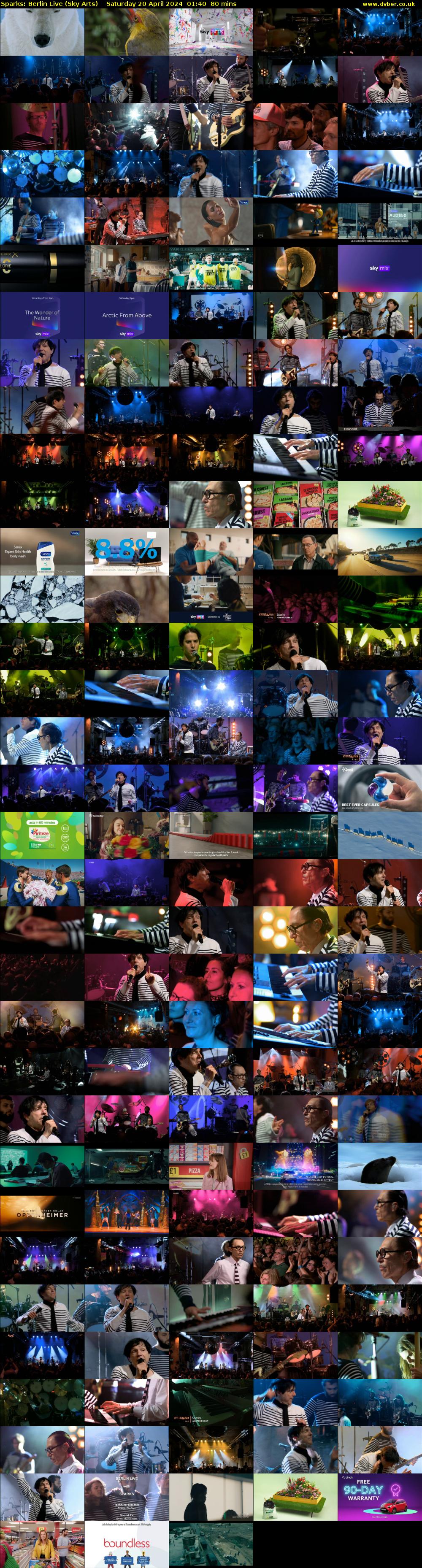 Sparks: Berlin Live (Sky Arts) Saturday 20 April 2024 01:40 - 03:00