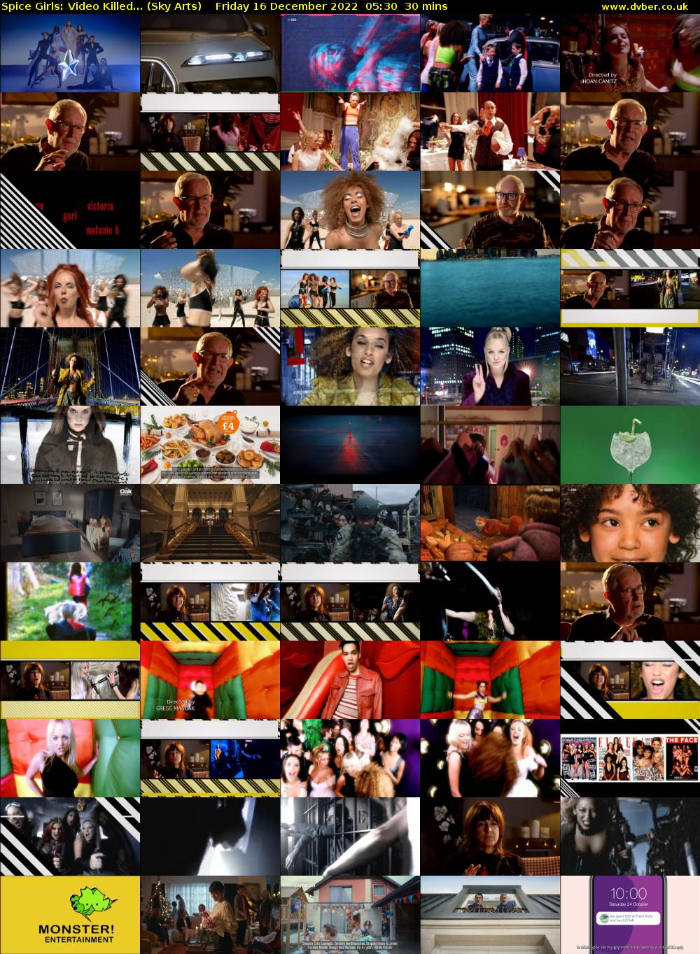 Spice Girls: Video Killed... (Sky Arts) Friday 16 December 2022 05:30 - 06:00