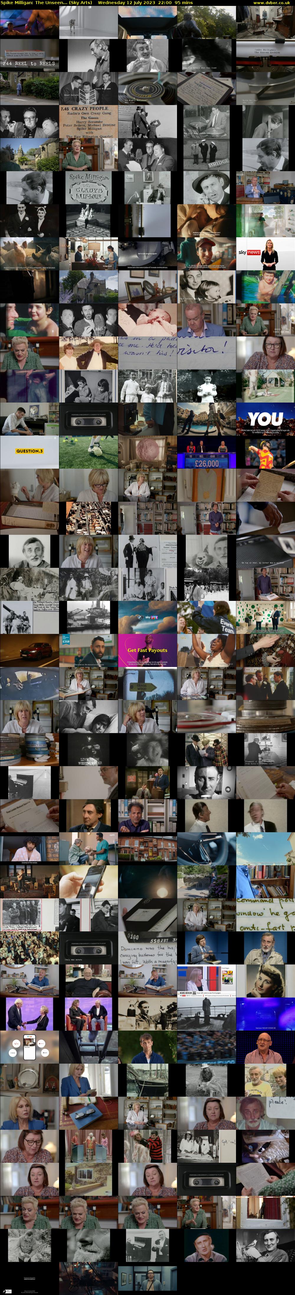 Spike Milligan: The Unseen... (Sky Arts) Wednesday 12 July 2023 22:00 - 23:35