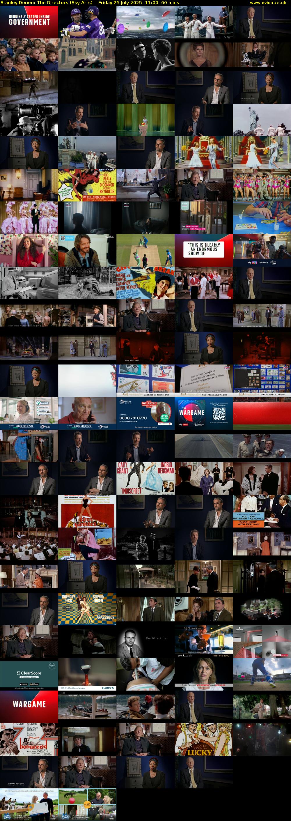 Stanley Donen: The Directors (Sky Arts) Friday 25 July 2025 11:00 - 12:00