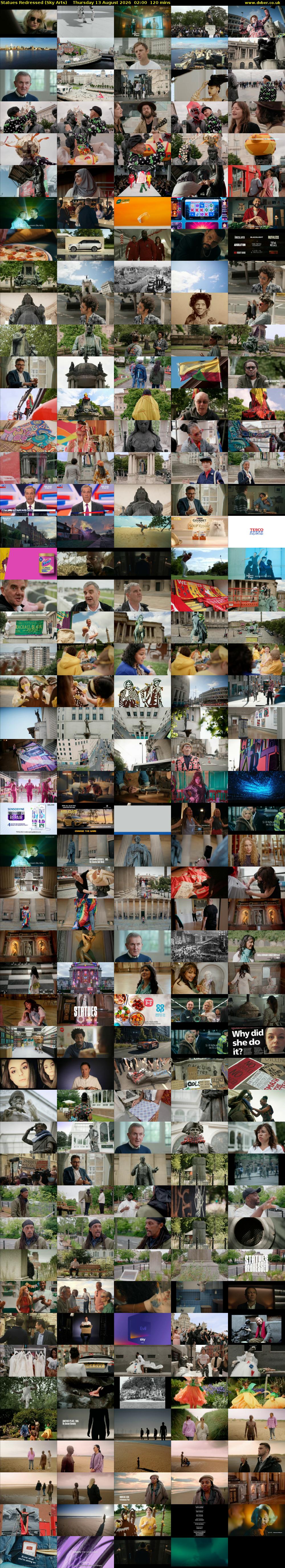 Statues Redressed (Sky Arts) Thursday 13 August 2026 02:00 - 04:00