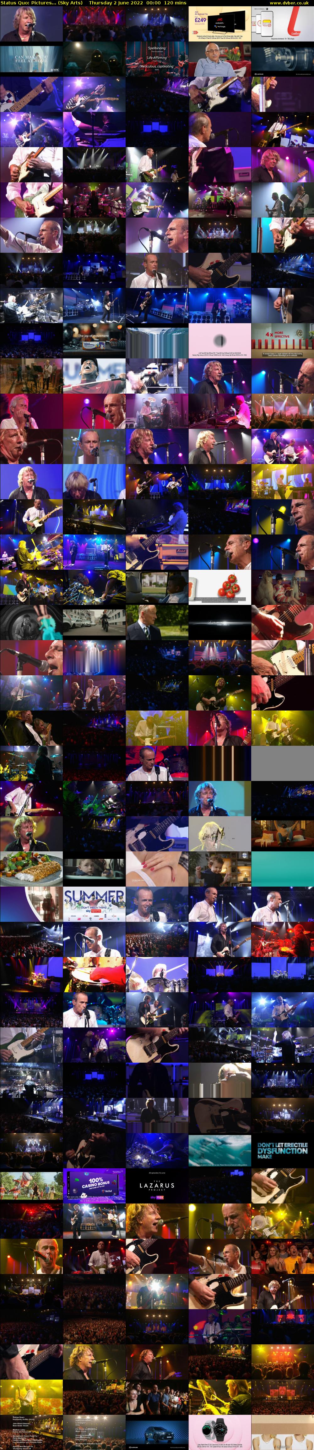 Status Quo: Pictures... (Sky Arts) Thursday 2 June 2022 00:00 - 02:00