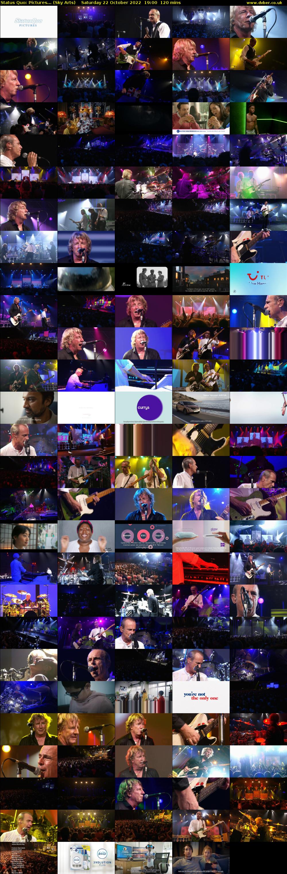 Status Quo: Pictures... (Sky Arts) Saturday 22 October 2022 19:00 - 21:00