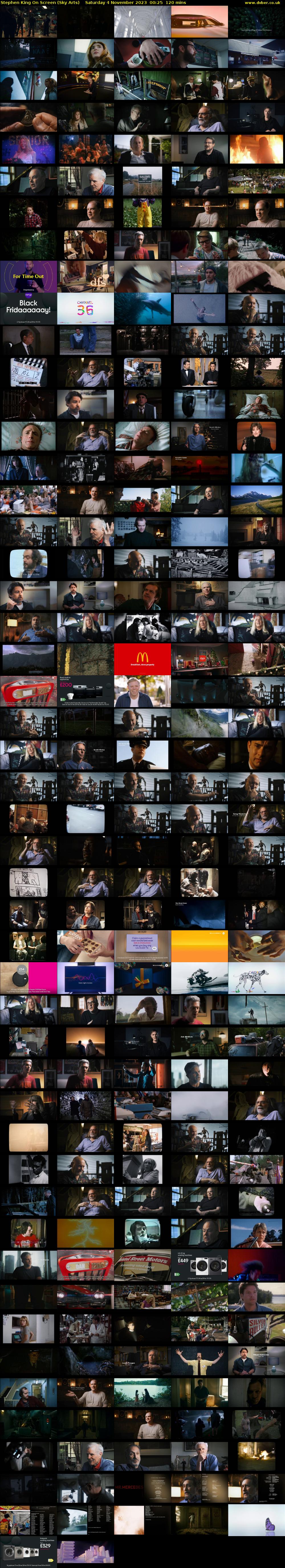 Stephen King On Screen (Sky Arts) Saturday 4 November 2023 00:25 - 02:25