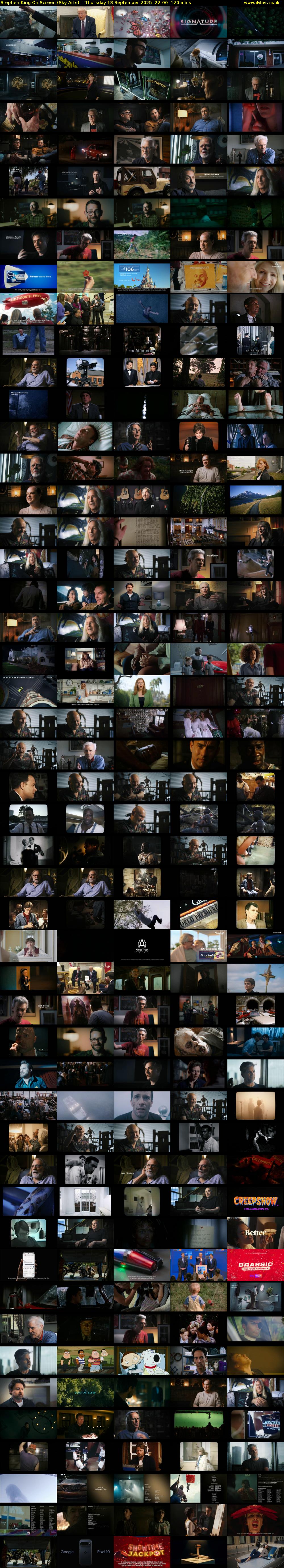 Stephen King On Screen (Sky Arts) Thursday 18 September 2025 22:00 - 00:00