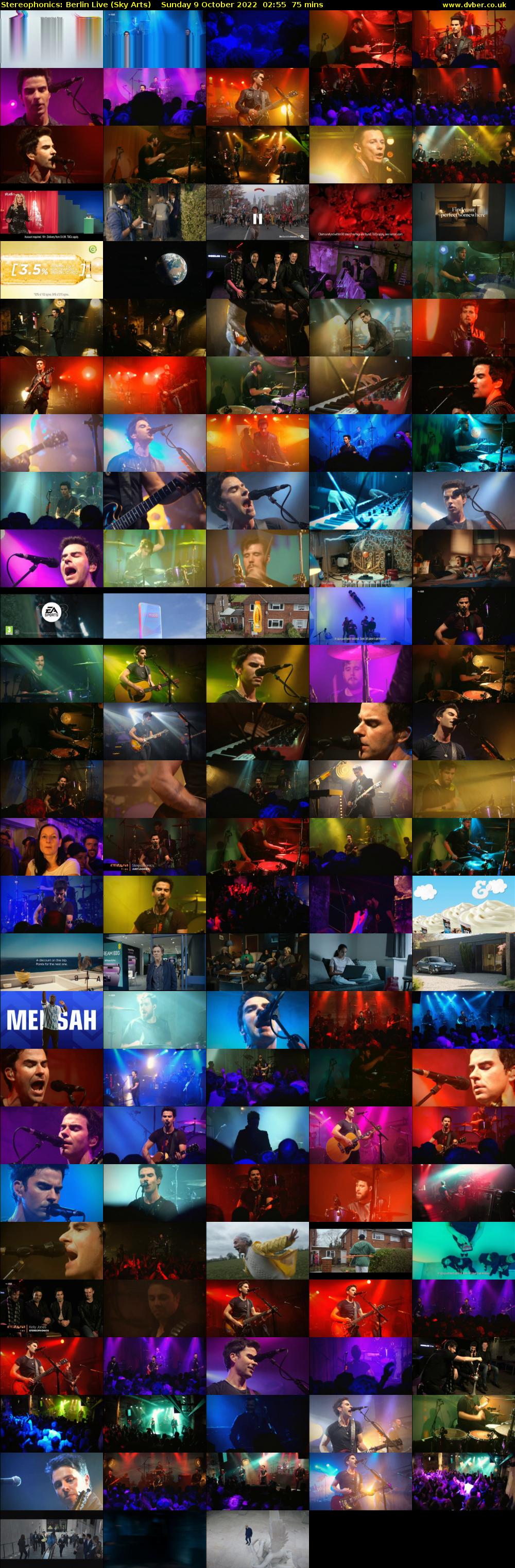 Stereophonics: Berlin Live (Sky Arts) Sunday 9 October 2022 02:55 - 04:10