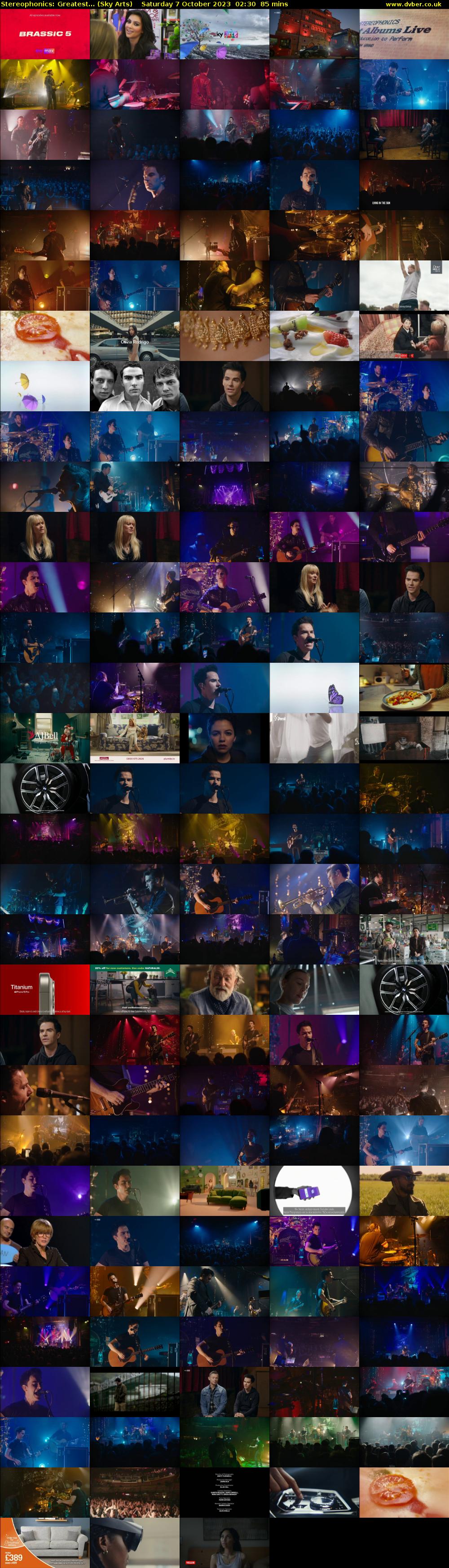 Stereophonics: Greatest... (Sky Arts) Saturday 7 October 2023 02:30 - 03:55