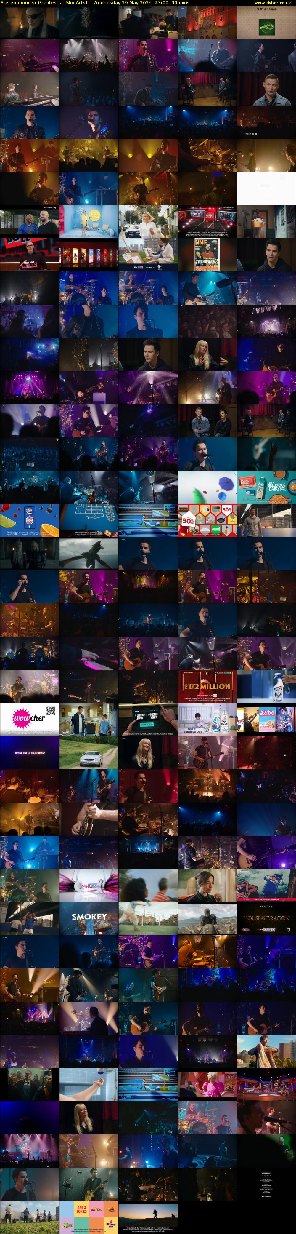Stereophonics: Greatest... (Sky Arts) Wednesday 29 May 2024 23:00 - 00:30