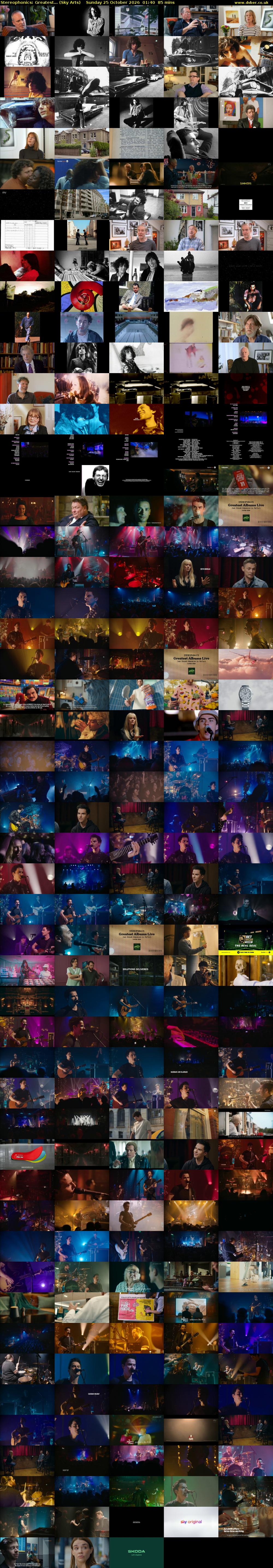 Stereophonics: Greatest... (Sky Arts) Sunday 25 October 2026 01:40 - 02:05