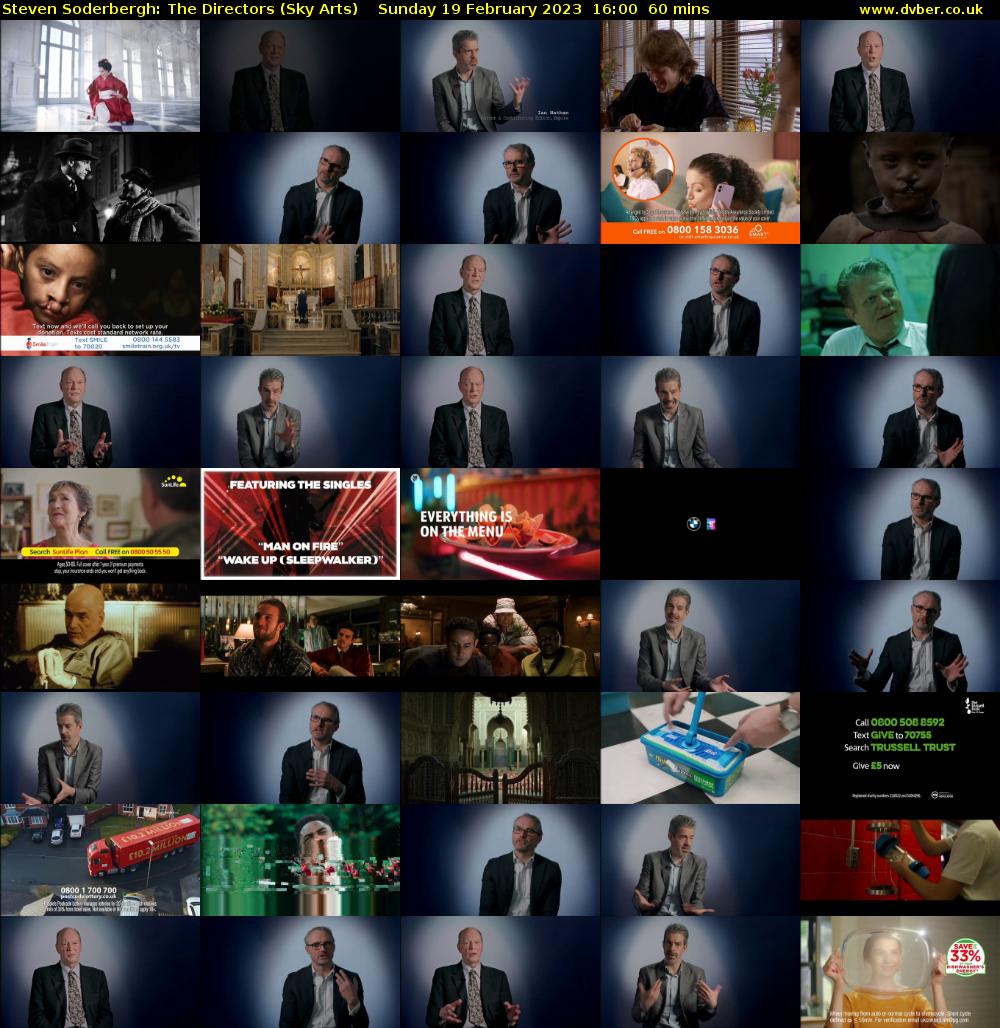 Steven Soderbergh: The Directors (Sky Arts) Sunday 19 February 2023 16:00 - 17:00