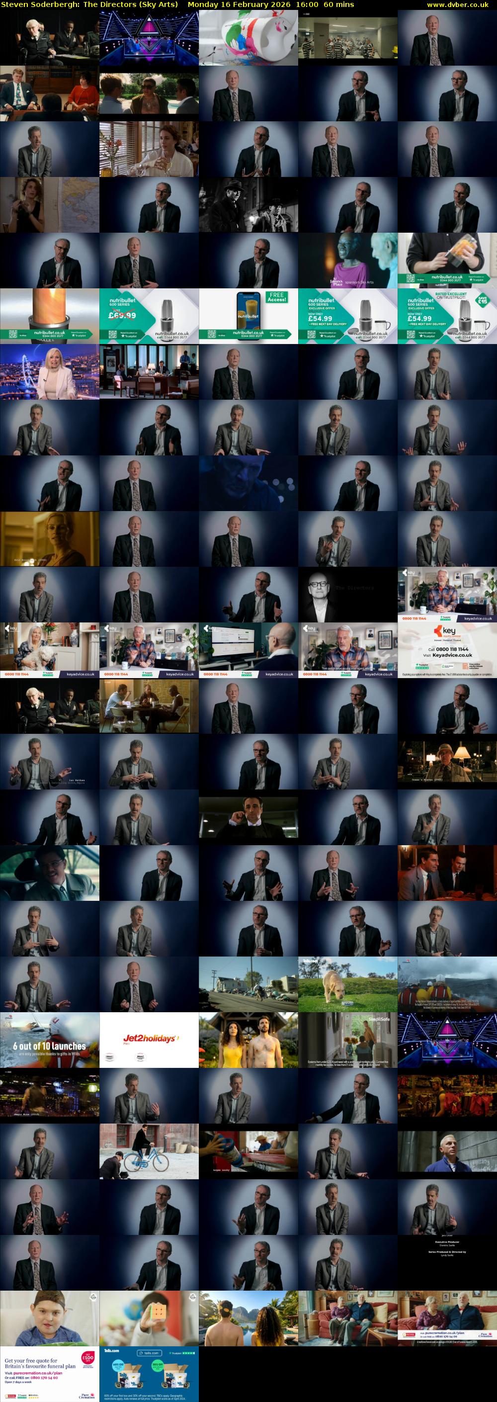 Steven Soderbergh: The Directors (Sky Arts) Monday 16 February 2026 16:00 - 17:00