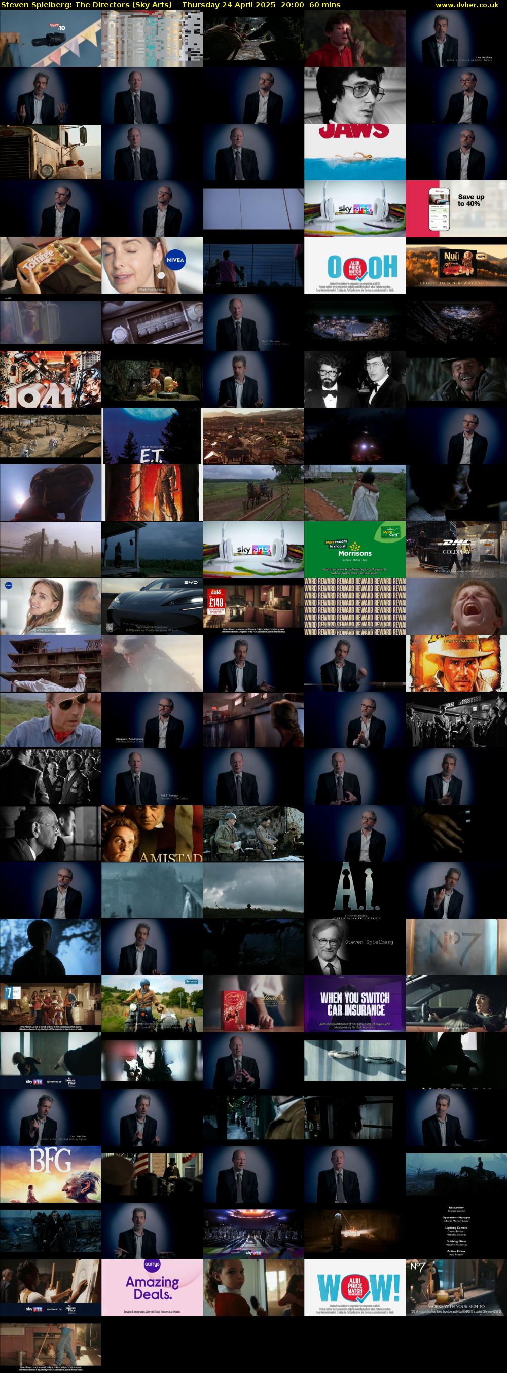 Steven Spielberg: The Directors (Sky Arts) Thursday 24 April 2025 20:00 - 21:00