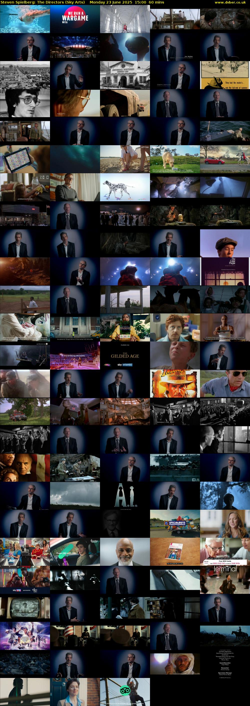 Steven Spielberg: The Directors (Sky Arts) Monday 23 June 2025 15:00 - 16:00