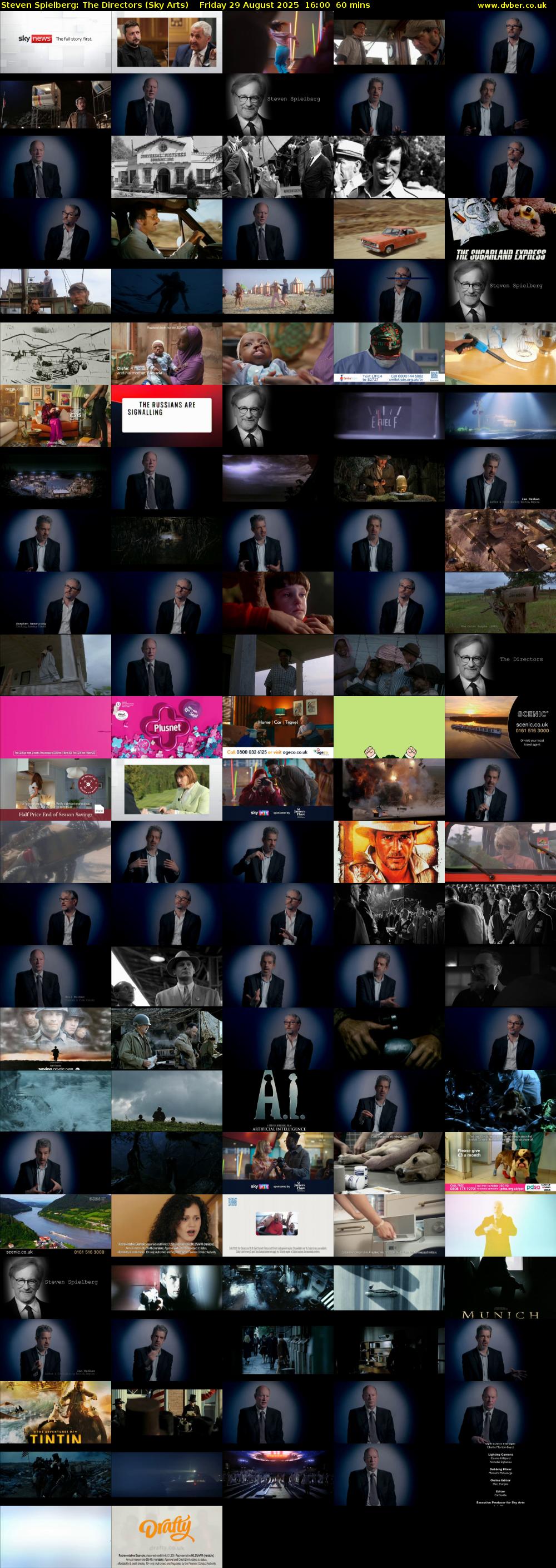 Steven Spielberg: The Directors (Sky Arts) Friday 29 August 2025 16:00 - 17:00