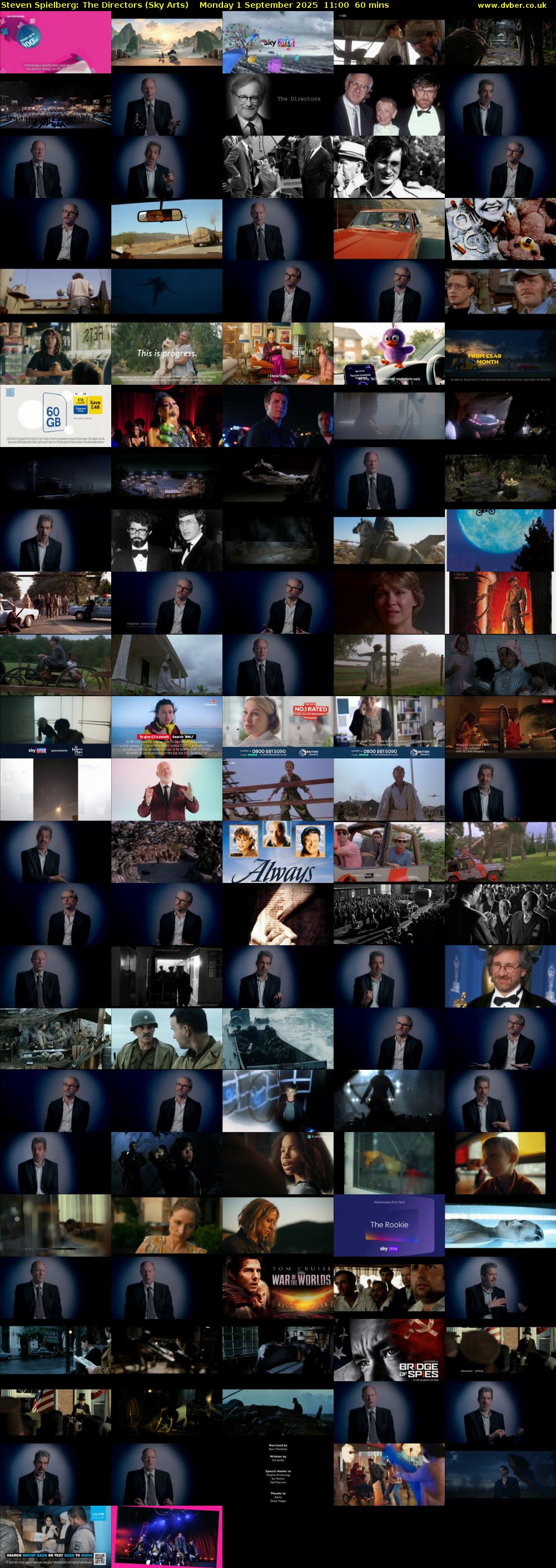 Steven Spielberg: The Directors (Sky Arts) Monday 1 September 2025 11:00 - 12:00