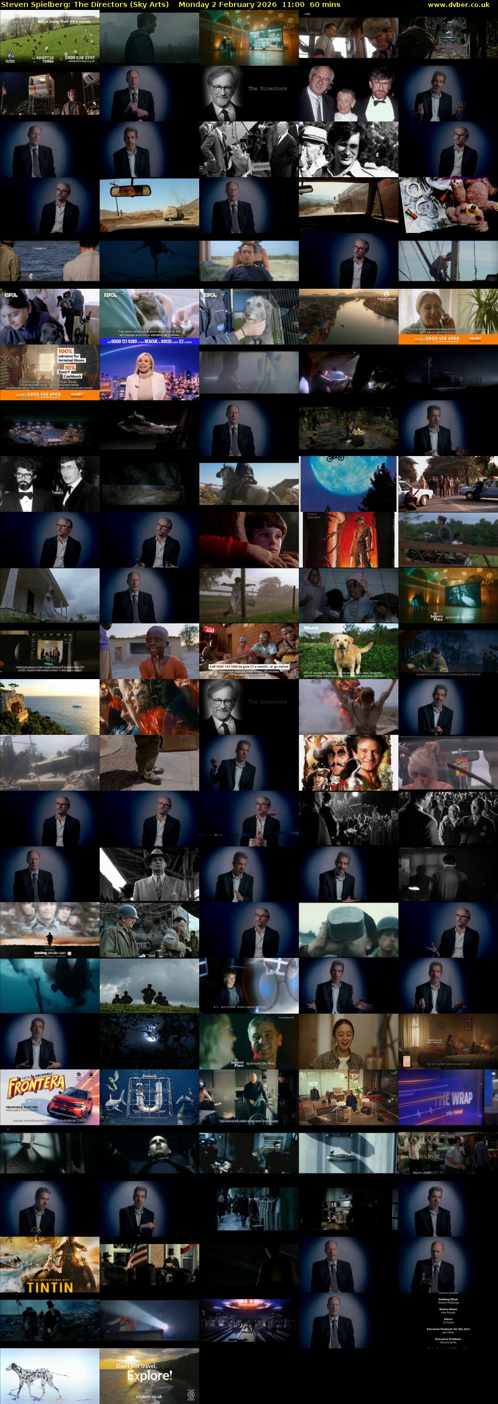 Steven Spielberg: The Directors (Sky Arts) Monday 2 February 2026 11:00 - 12:00